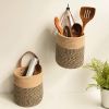 Picture of WALL HANGING Cotton Rope Plant Basket/ Storage Organizer /Planter