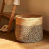 Picture of Cotton Rope Laundry Basket/ Organizer /Planter Dia 40 Bi-Color