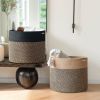 Picture of Cotton Rope Laundry Basket/ Organizer /Planter Dia 40 Bi-Color