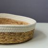 Picture of JUTE ROPE Two-Tone Bread basket/ Fruit basket (Natural & White) 