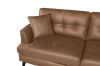 Picture of BARRET Sectional Air Leather Sofa (Brown) - Facing left