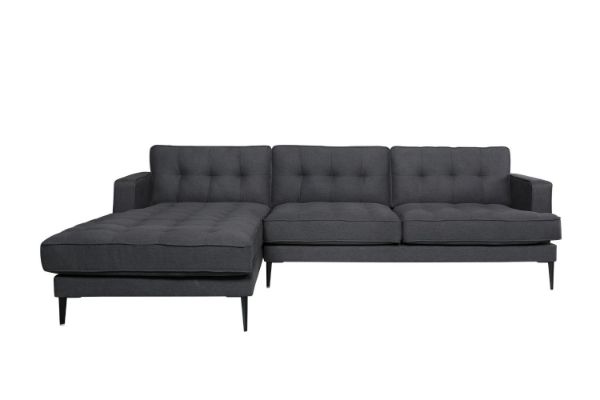 Picture of MADDOX Sectional Fabric Sofa (Grey) - Chaise Facing  Left