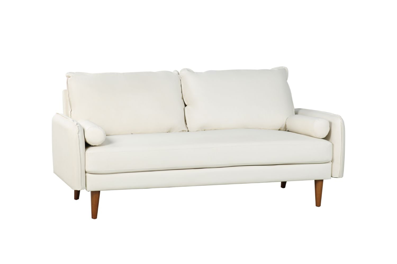 REYES 3+2 Faux Leather Sofa Range (White)
