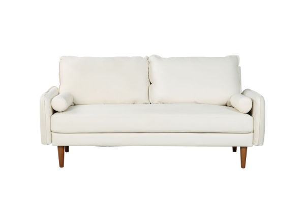 Picture of REYES 3+2 Faux Leather Sofa Range (White) - 3 Seater