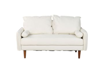 Picture of REYES 3+2 Faux Leather Sofa Range (White) - 2 Seater