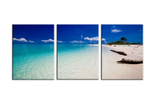 Picture of SUMATRA BEACH - Canvas Print Wall Art (80cm x 60cm) (3 Panels)