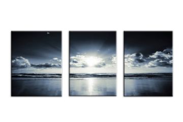 Picture of DAWN BEACH - Canvas Print Frameless Wall Art (80cm x 60cm) (3 Panels)