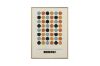 Picture of BAUHAUS DOTS POSTER - Wood Colour Framed Canvas Print Wall Art (80cm x 60cm)