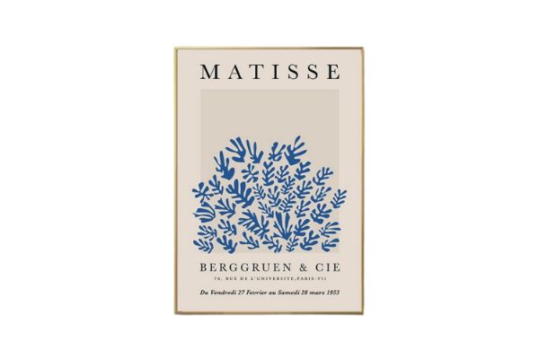 Picture of MATISSE SHEAF - Wood Colour Framed Canvas Print Wall Art (80cm x 60cm)