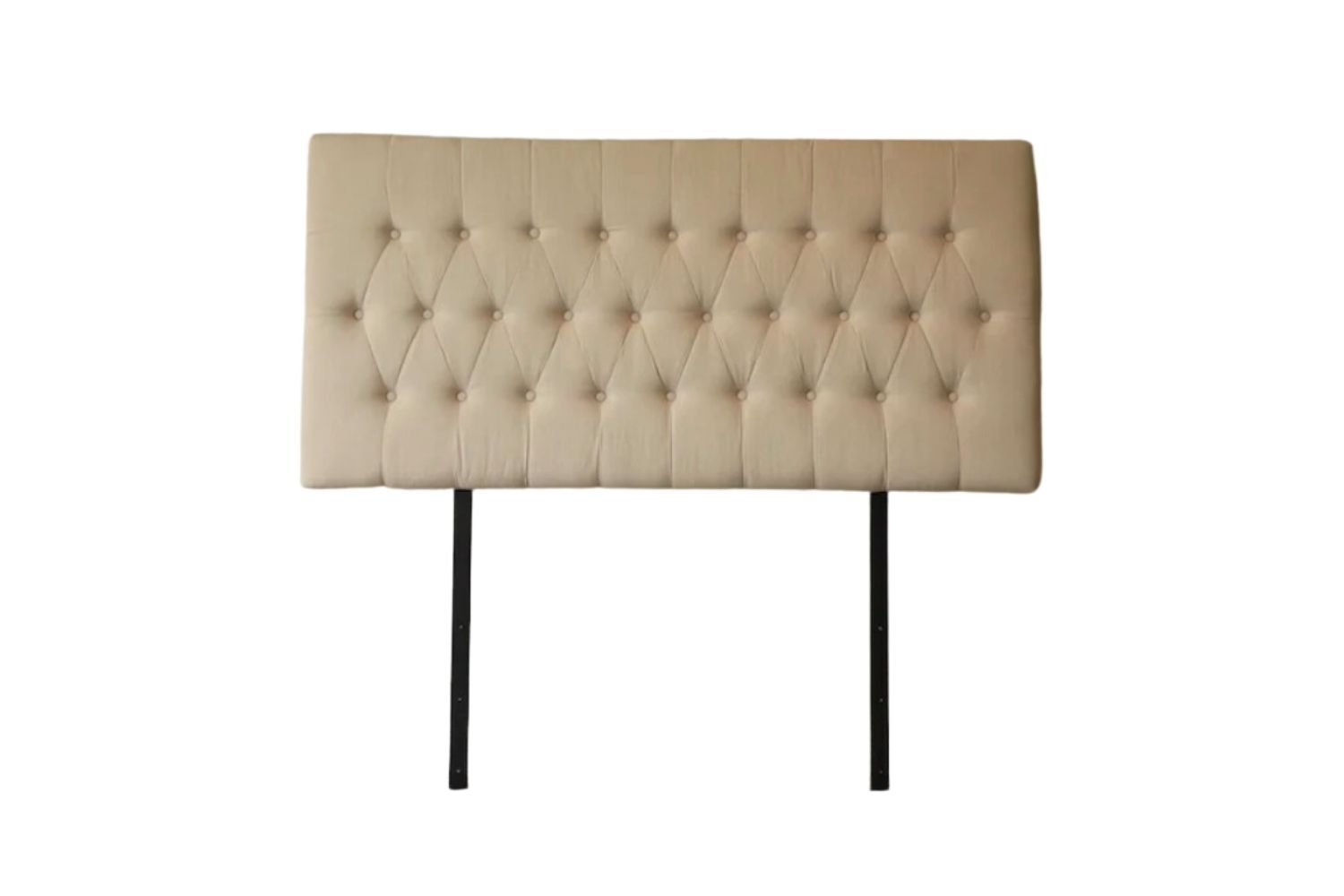 BERGAMO ButtonTufted Queen Headboard (White)