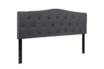 Picture of RAVENNA Button-Tufted Super King Headboard (Dark Grey)