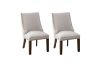 Picture of AMALA Light Beige Dining Chair (Walnut Legs) -  2 Chairs in 1 Carton