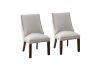 Picture of AMALA Light Beige Dining Chair (Walnut Legs)