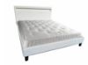 Picture of MOBBY Queen Size Air Leather Platform Bed Frame with LED Headboard (White)