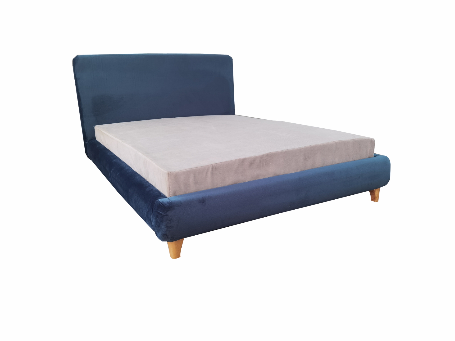 DEAN Double/Queen Size Bed Frame (Malta Peacock)