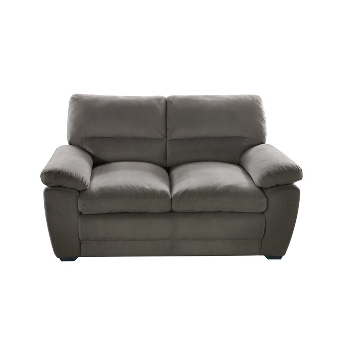 MAXX 3+2+1 Microsuede Fabric Sofa (Grey)