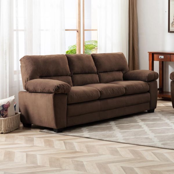 Picture of MAXX Microsuede Fabric (Brown) - 3 Seater