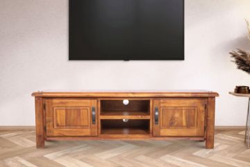 Picture of RIVERWOOD 164 2-Door Rustic Pine TV Unit