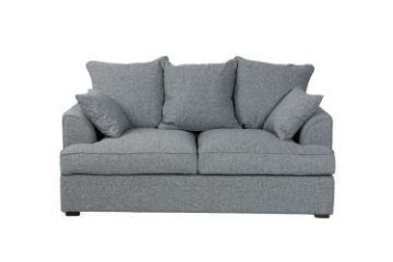 Picture of MEMPHIS Feather-Filled Sofa (Dark Grey) - 2 Seater