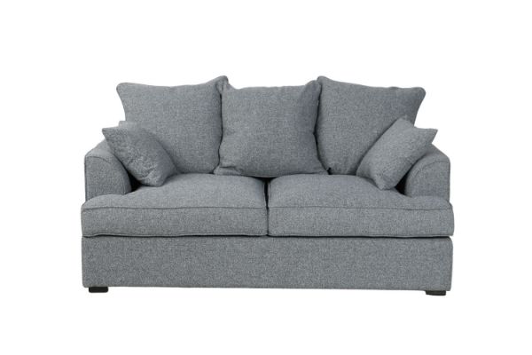 Picture of MEMPHIS Feather-Filled Sofa (Dark Grey) - 2 Seater