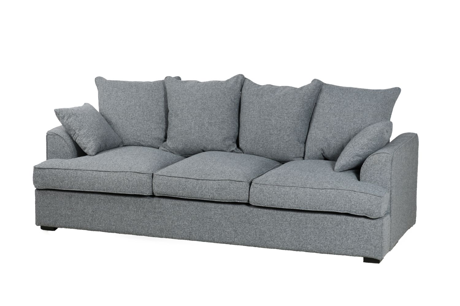 MEMPHIS 3+2 Feather Filled Sofa (Dark Grey)