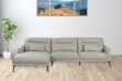 Picture of DREAMDOM Sectional Genuine Leather Sofa (Beige)