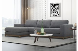 Picture of SIESTA Sectional Fabric Sofa Range (Dark Grey) - Facing Left