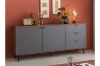 Picture of RIO 176 2 Door 3 Drawer Sideboard/Buffet (Solid Lacquer with Real Dark walnut veneer)