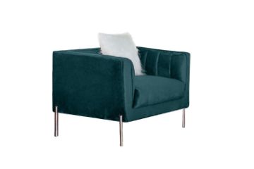 Picture of LARKIN Velvet Sofa Range (Green) - 1 Seat (Arm Chair)