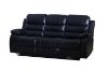 Picture of ALESSANDRO Air Leather Reclining Sofa Range (Black) - 3RR+2RRC+1R Sofa Set