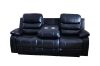 Picture of ALESSANDRO Air Leather Reclining Sofa Range (Black) - 3RR+2RRC Sofa Set