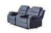 Picture of ALESSANDRO Air Leather Reclining Sofa Range (Grey) - 3RR+2RRC+1R Sofa Set
