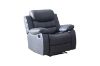 Picture of ALESSANDRO Air Leather Reclining Sofa Range (Grey) - 3RR+2RRC+1R Sofa Set