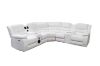 Picture of MODENA Air Leather Sectional Power Reclining Sofa with LED & Speaker (White)