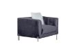 Picture of LARKIN Velvet 1 Seater Sofa/Armchair (Grey)
