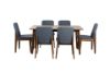 Picture of EDEN 150-194 Extension 7PC Dining Set (Charcoal)