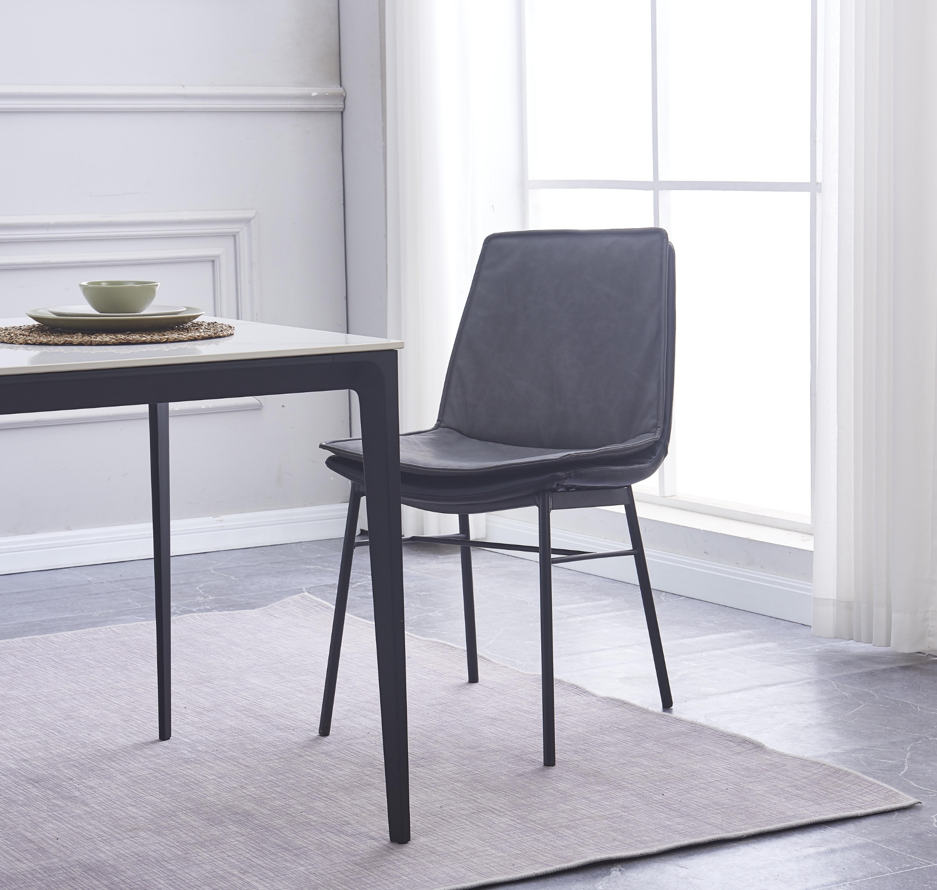 BRUTUS Dining Chair (Dark Grey)