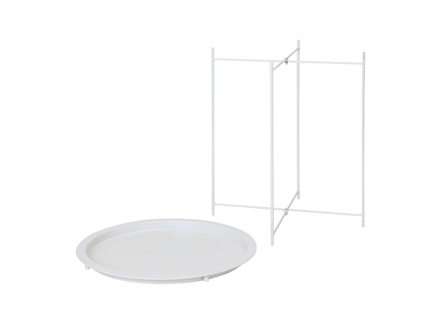 AZUMI Removable Tray Side Table (White)