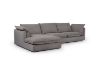 Picture of SERENA Feather-Filled Sectional Fabric Sofa - Chaise Facing Left