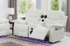 Picture of MODENA Reclining Sofa Range with LED & Speaker (White)