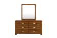 Picture of KASLYN 6-Drawer Solid Acacia Wood Dresser with Mirror