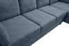 Picture of LIBERTY Sectional Fabric Sofa  (Dark Grey) - Facing Left with Ottoman 