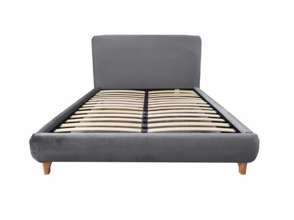 Picture of DEAN Double/Queen Size Platform Bed Frame (Malta Grey)