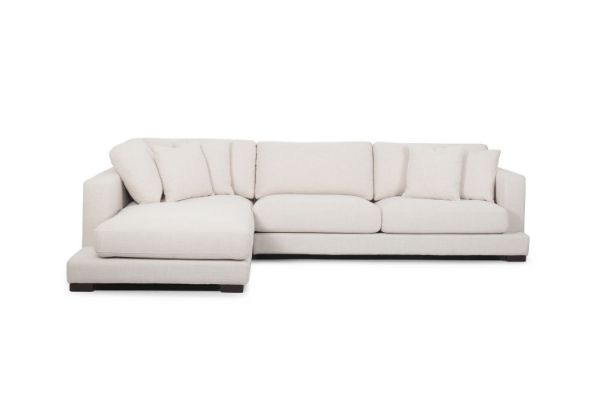 Picture of LONDON Feather-Filled Sectional Fabric Sofa - Facing Left