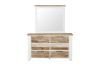Picture of CHRISTMAS 6-Drawer Solid Acacia Wood Dresser with Mirror