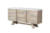 Picture of ANTON 170 Sideboard (White Concrete on Solid Acacia Wood)