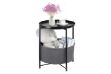 Picture of SASAKI Simple Side Table with Basket and Removable Tray (Black)