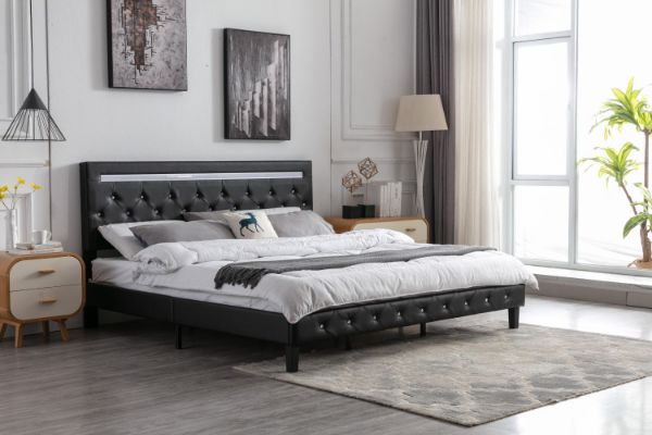 Picture of HENLEY LED Bed Frame in Queen Size (Black)