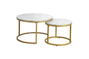 Picture of LUIS Nesting Table (Gold/White)