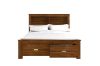 Picture of KASLYN Bed Frame with Drawers & Shelves - Queen Size